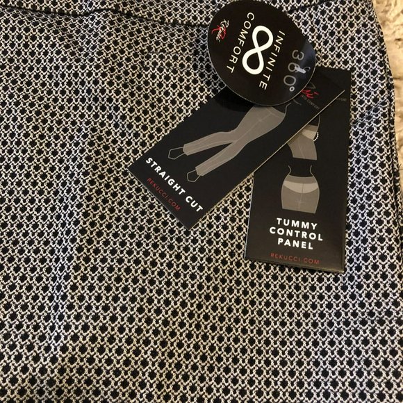 NWT Rekucci Curvy Woman Straight Cut Pants Plus Sz W20 Tummy Control Comfort - Picture 2 of 6